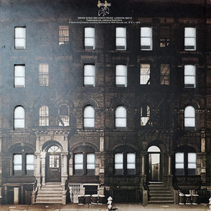 Physical Graffiti Back Cover - by night