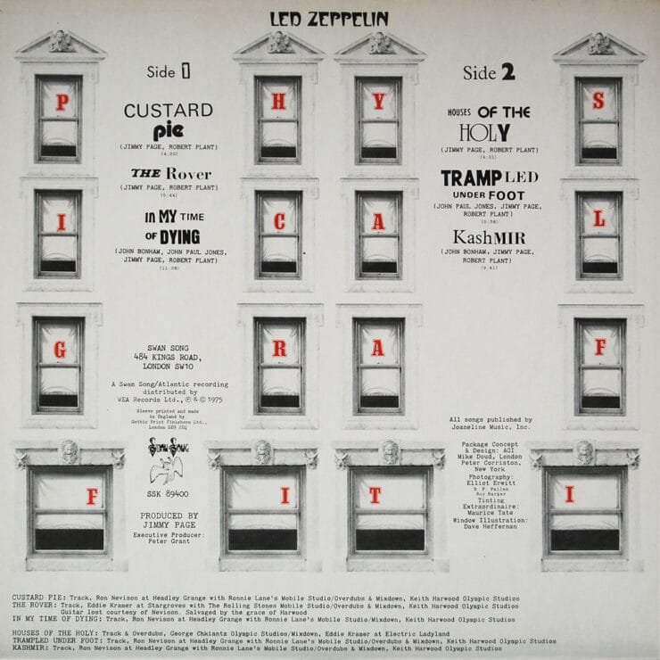 front of the insert