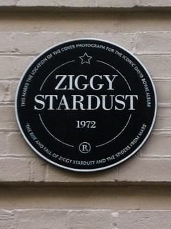 Ziggy Stardust commemorative plaque