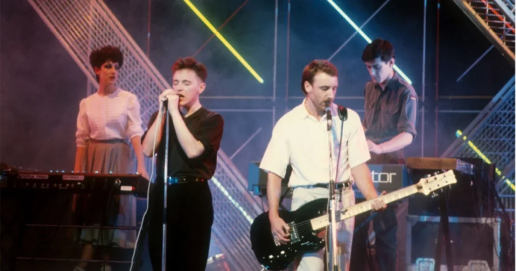 New Order  on stage - but not encore!