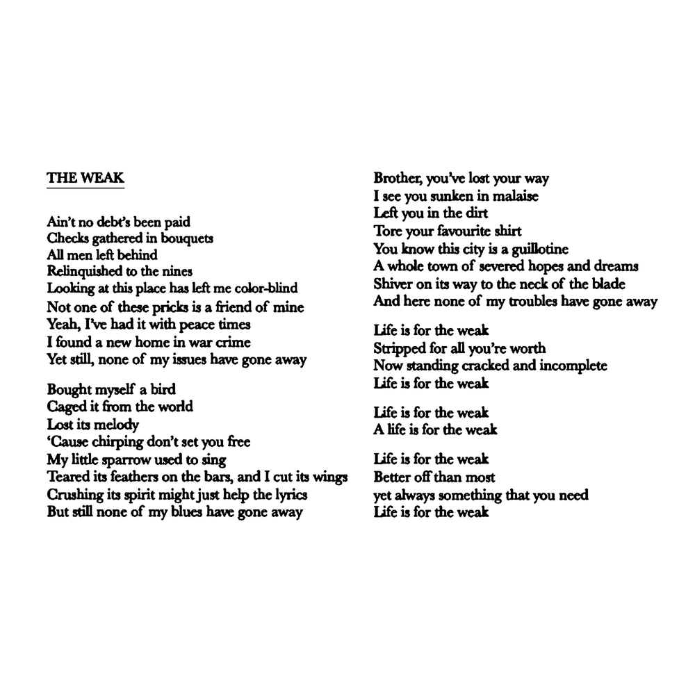 "The Weak", by Iceage